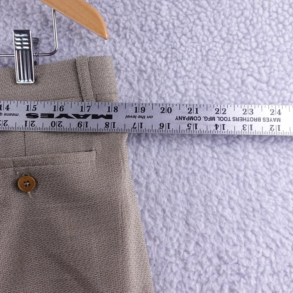 Zanella Neiman Marcus Mens Pleated Dress Pants Brown Size 36x25 Made‎ in Italy